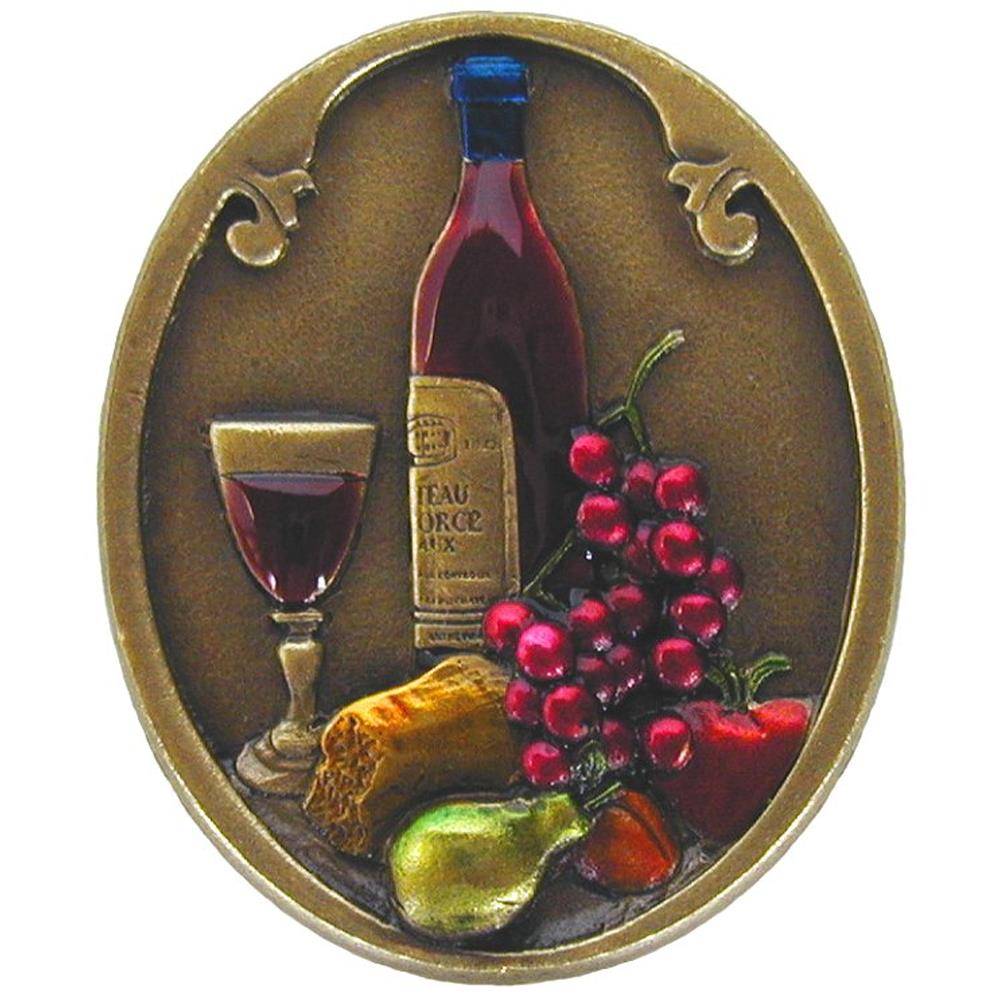 Notting Hill NHK-140-BHT Best Cellar (Wine) Knob Hand-tinted Antique Brass